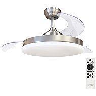 Garsaco Ceiling fan with light Tungati 107 cm 61 W 1521 lm, CCT, DO, nickel colour - Fan