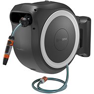 GARDENA PowerRoll XXL Wall-Mounted Hose Reel, 40m, White - Set - Garden Hose Reel