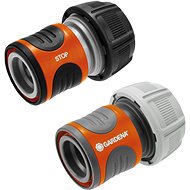 GARDENA Hose Connection Set (2x 19mm Quick Connectors) - Quick Coupler