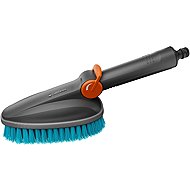 GARDENA CleanSystem Hand-Held Brush M hard on wheels - High-Pressure Washer Brush