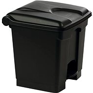 Gastro Plastic pedal bin 30 L, black - Rubbish Bin