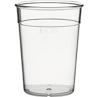Gastro Reusable plastic cup 0,25 l, clear - Drinking Cup