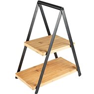 Gastro Elevator 2 floors, bamboo/metal - Tiered Stand