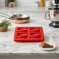 Gastro Silicone mould Chicken leg, with lid, red - Baking Mould