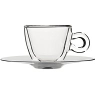 Luigi Bormioli double wall cup 65 ml + saucer 2pcs - Thermo-Glass