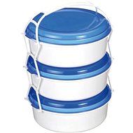 Gastro Food carrier three-tier 1 l, various colours, plastic - Snack Box