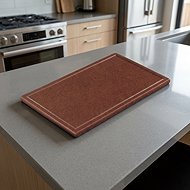 Gastro Plastic cutting board 60x40x3 cm, with groove, brown - Cutting Board