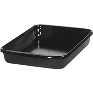 Riess Enamel baking pan Profi 32,8x41,6 cm, black - Roasting Pan