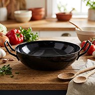 Gastro Gourmet enamel pan 24 cm, black - Pan