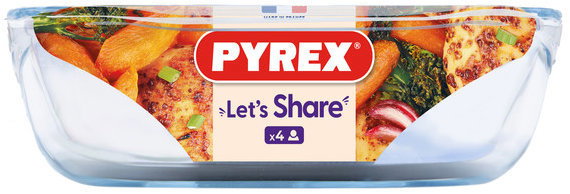 Pyrex Baking dish tempered glass 30 × 20 cm - Roasting Pan