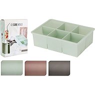 Gastro for 6 large cubes, plastic, assorted colours, length 173mm, width 130mm - Ice Cube Tray