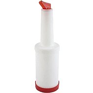 Plastic dispensing and storage bottle APS 1 l red - Scoop