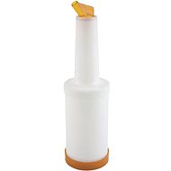 Plastic dispensing and storage bottle APS 1 l orange - Scoop