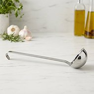 Sauce ladle 43,5 cm without spout 0,25 l bent edge APS - Ladle