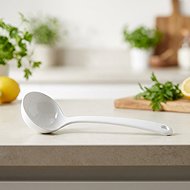 White plastic ladle, 300 mm, 0,13 l Kunterbunt Waca - Ladle
