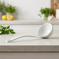 Gastro round ladle 24,5 cm, white - Ladle
