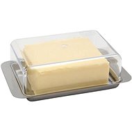 Butter dish APS 16 × 9,5 cm stainless steel/plastic - Butter Dish