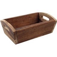 Bedýnka na pečivo dřevěná Gastro 28,7x18x10 cm, natural - Small Basket