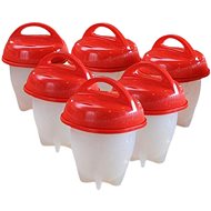 Zaparkorun Egg cooking cups, silicone, set of 6 - Cookie-Cutter