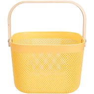 H&L storage basket with bamboo handle 24cm, yellow - Storage Basket