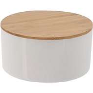 H&L Cosmetic organiser with bamboo lid and mirror, round - Organiser