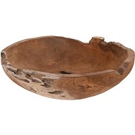 H&L Wooden decorative bowl TEAK, 40 × 38 × 9 cm - Decorative Bowl