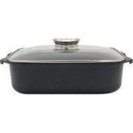Delta Cast iron baking dish with glass lid, 34,5 × 24 cm - Roasting Pan