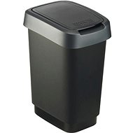 Rotho Odpadkový koš plast 10 l, černá / antracit - Odpadkový koš