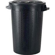 GASTRO Ashtray with lid 75 L, black - Bin