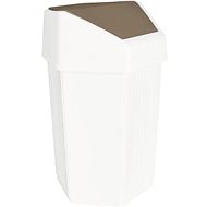 Gastro Plastic waste bin 50 L, white, with hinged lid - Rubbish Bin