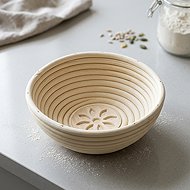 Kneading tray 20 cm, flower decor - Proofing Basket