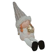 GOBA Christmas decoration - ceramic angel, sitting, 24 cm - Christmas Decoration