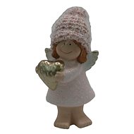 GOBA Christmas decoration - angel pink, standing, 13 cm - Christmas Decoration