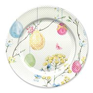 Goba Tin Plate Painted Eggs - Tray