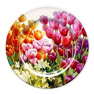 Goba Tin plate coloured tulips - Tray