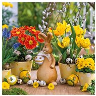 GOBA Paper napkins Rabbit and flowers 3400115 - Paper Napkins