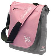 CELLY LoveStyle MODELA04 - brašna na notebook 15.4", růžovo-šedá se šnekem (pink-grey), textil - Carryall