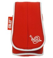 CELLY MOI02 - vertikální pouzdro pro mobilní telefon, bílo-červené (white-red), vnitřní rozměr 4,5x9 - Pouzdro na mobil