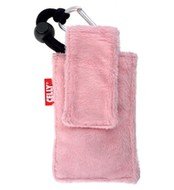 CELLY PUKKA10 - plyšové pouzdro na foto nebo mobilní telefon, růžové (pink) - Phone Case