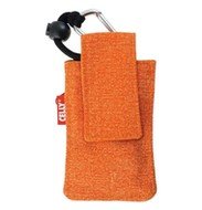 CELLY PUKKA17 - textilní pouzdro na foto nebo mobilní telefon, oranžové (orange) - Phone Case