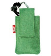 CELLY PUKKA19 - textilní pouzdro na foto nebo mobilní telefon, zelené (green), textil, vnitřní rozmě - Phone Case