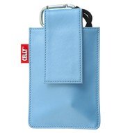 CELLY PUKKA52 - kožené pouzdro na foto nebo mobilní telefon, modré (blue), kůže - Phone Case