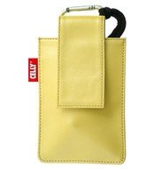 CELLY PUKKA55 - kožené pouzdro na foto nebo mobilní telefon, žluté (yellow), kůže - Puzdro na mobil