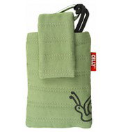 CELLY PUKKA80 - textilní pouzdro na foto nebo mobilní telefon, zelené (green), textil - Phone Case