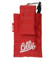 CELLY PUKKA87 - textilní pouzdro na foto nebo mobilní telefon, červené (red), textil - Phone Case