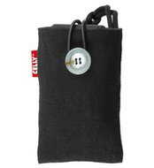 CELLY PUKKA91 - textilní pouzdro na foto nebo mobilní telefon, černé (black) - Phone Case