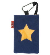 CELLY PUKKA102 - textilní pouzdro na foto nebo mobilní telefon, modré (blue), textil - Phone Case