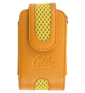 CELLY FRUIT01S - kožené pouzdro na foto nebo mobilní telefon, oranžovo-žluté (orange-yellow), kůže - Phone Case