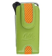 CELLY FRUIT03M - kožené pouzdro na foto nebo mobilní telefon, zeleno-oranžové (green-orange), kůže - Phone Case