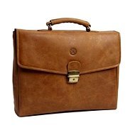 dbramante1928 Leather Briefcase up 16", Golden brown - Laptop Bag